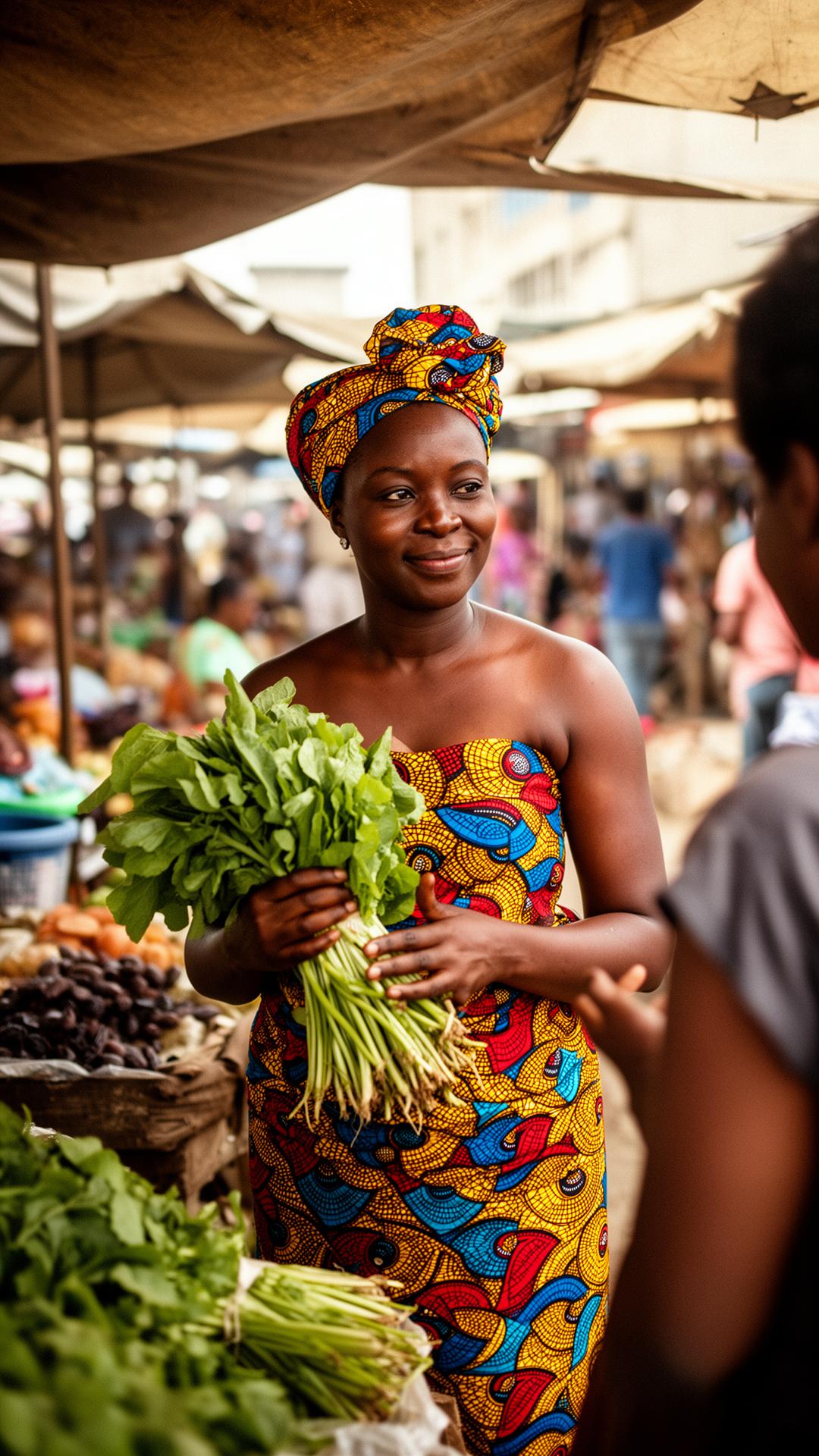 She runs a business. The marketplace passes her by.